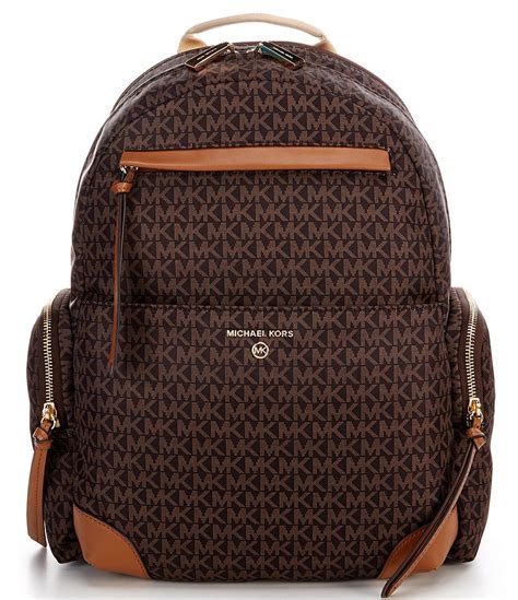 michael kors backpack size|michael kors large nylon backpack.